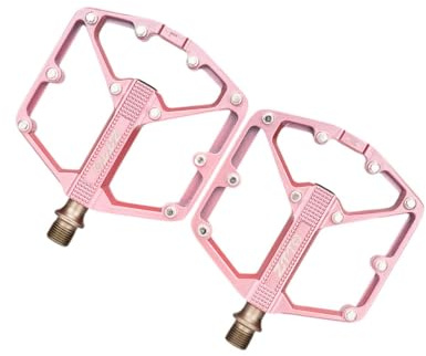 Perfeclan Mountainbike-Pedale, Fahrradpedale, leistungsstarke, rosa, rutschfeste Flachpedale, Fahrradpedale für die Reparatur von Fahrutensilien