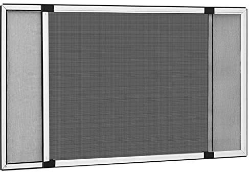 ShGaxin Moustiquaire extensible pour fenêtres, tissu moustiquaire, fenêtre moustiquaire, stores moustiquaires, filet moustiquaire, rideau moustiquaire, blanc (100-193 cm) x 75 cm