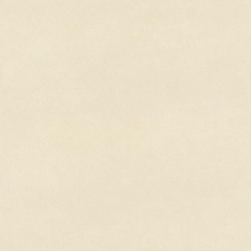 Rasch Tapete 479485 - Einfarbige Vliestapete in Sand mit feiner, körniger Struktur - 10,05m x 0,53m (LxB)
