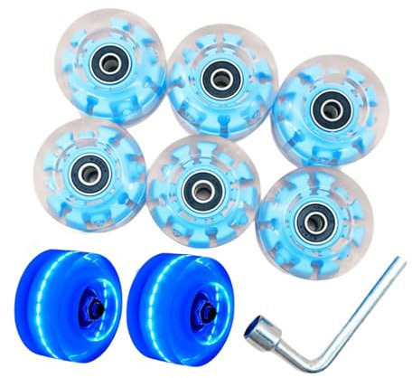 Hrtyvhin Rollschuhe Skate Rad Leuchte Rad Quads Roller Skate Rad Doppelreihe Skateboard Quads Skate Ersatzrad