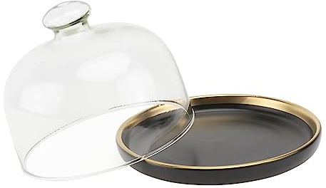 HOLIDYOYO 1juego Cubierta De para Pastel Base De Cerámica Tapa De Alimentos Protector De Postres