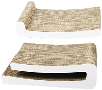 Katzenkratzer - Haltbare Kratzunterlage | Katzenkratzbrett | Kratzbrett | Kratzpappe | Lounge für Möbel | Interaktives Spielzeug Kratzmatte Kratzmatte Kratzmatte zum Klettern Wand Schlafen