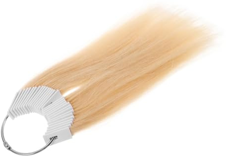 SOIMISS 30 Stück Echthaar Haarfarbenteststrähnen für Friseure mit Gelber Farbe und Hohem Übungseffekt zum Haarefärben im Friseursalon
