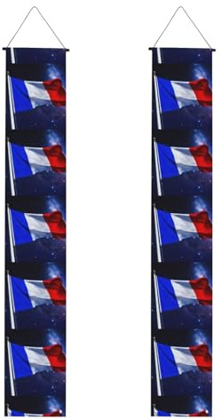 Bandiera francese stampa tutti i tipi celebrazioni raduni banner portico riutilizzabile con corde per appendere asta