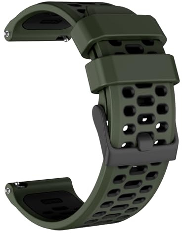 MYSNBKN Klockarmband för Suunto 9/9 Baro/D5/D7/Spartan Sport/Wrist HR/Traverse 24 mm/Smartwatch 2 SW2, 24 mm snabbkoppling ersättningsband av silikon, 24mm
