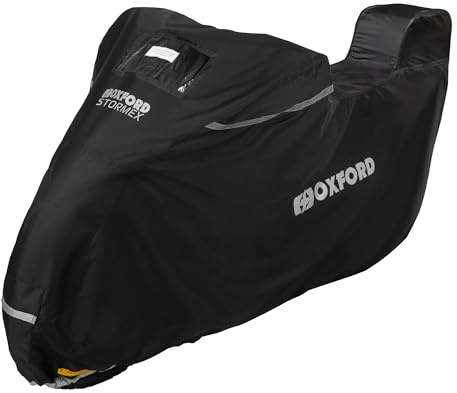 Oxford Stormex Topbox Cover CV335 | Outdoor Waterproof Motorcycle Protection, M, Black