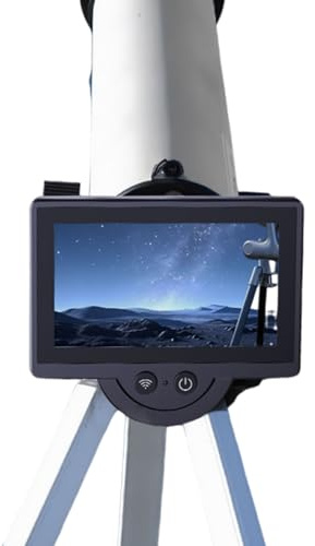 Bewinner Accetti Elettronici WiFi, Telescopio e Microscopio, Telescopio Display da 4,3 Pollici Compatibili con L'interfaccia Oculare da 1,25-2 Pollici