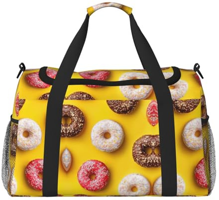 Donut Resa duffelväska weekendväska weekendväska övernattning handväska träning sport sjukhus