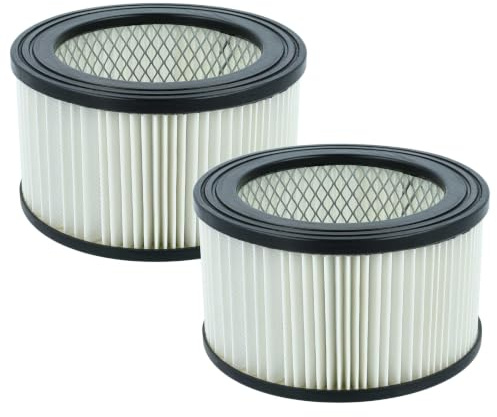vhbw 2x filtro a pieghe piatte compatibile con Monzana (tutti modelli di aspiracenere) aspiracenere - nero/bianco, lavabile