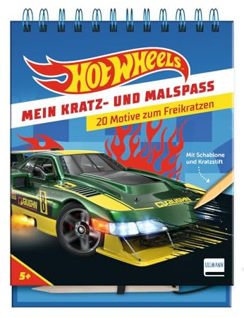 Mein Kratz- und Malspaß – Hot Wheels™: Kratzbuch mit 20 Kratzbildern von Hot Wheels-Autos und Bildern zum Malen, Geschenk für Jungen und Mädchen ab 5 Jahren