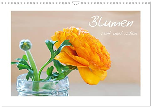 Blumen zart und schön (Wandkalender 2026 DIN A3 quer), CALVENDO Monatskalender: Blumenkalender (CALVENDO Natur)