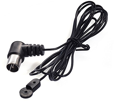 Eightwood FM Antenne 75ohm Unbal F Adapter Signal Antenne für Yamaha Sony Bose Sherwood Pioneer Oenon Onkyo Audio MEHRWEG