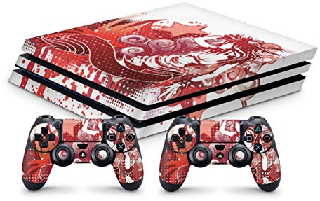 Skins4u Design Aufkleber Skin Schutzfolie passend für PlayStation 4 PS4 Pro + 2 Controller Skins Dance