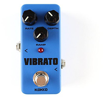 Tongping Kokko Vibrato Effektpedal für E-Gitarre, True Bypass-Vollmetallgehäuse