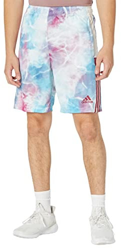 adidas Men's Tiro Shorts, Legacy Burgundy/Sky Rush/White, Medium