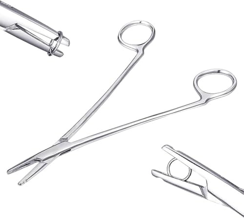 DJCIW Piercing Set für Ohr Nase Septum Hufeisen Piercing Set für alle Piercings aus 316L Edelstahl, konische Piercingnadeln und Einwegklammern