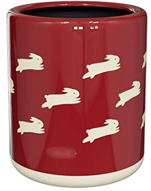 Simple Poubelle de Bureau Ronde Poubelle en Plastique Corbeille à Papier Rouge Mignon Petites poubelles 2 L Poubelle de Recyclage Bureau à Domicile Pratique
