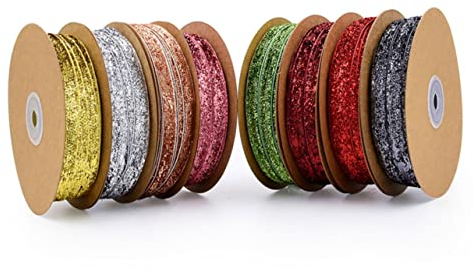 STOBOK 1 Rolle Glitzerndes Geschenkband Bogen Machen Band Kuchenverpackungsband Geschenkbänder Für Hochzeitsbänder Organzaband Funkelndes Band Polyesterband Gedenken Tanzkostüm