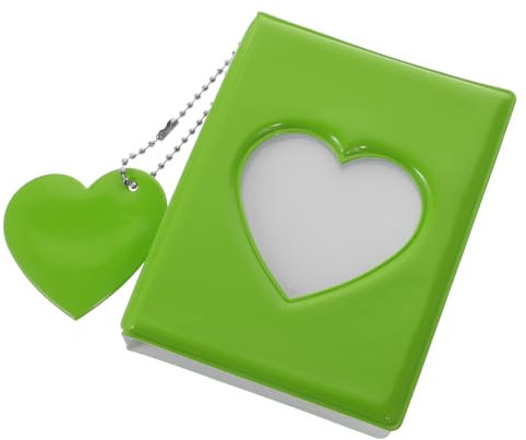 WOFASHPURET Herz-fotoalbum Tragbarer Fotokartenhalter Liebevoll Gestaltetes Mini-fotoalbum Für Erinnerungen Für Kpop-fotokarten Und Kleine Sammlerstücke