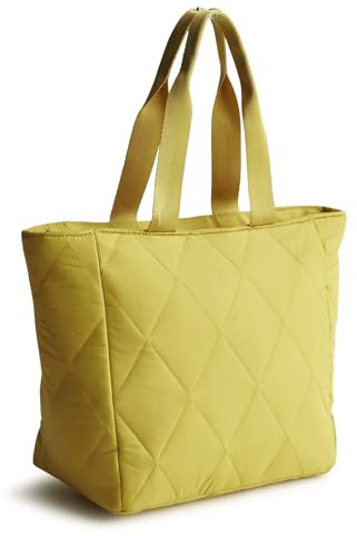 Vera Bradley Lonchera de nailon para mujer, Oliva dorada, Talla única