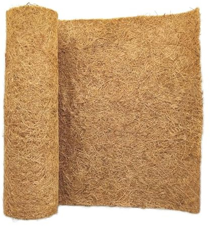 Rouleaux De Fibres De Coco Rouleau De Paillage 30x300cm, Tapis En Fibre De Coco Pour Pot De Fleurs, Jardin, Bac De Culture, Tapis De Sol Naturel Pour Usage Intérieur/extérieur(12x20 inch(30x50cm))