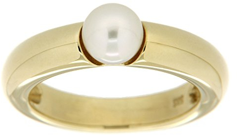 Orolino Damen Ring 585/- Gold Glänzend Akoya Zuchtperle Weiß 067370059-1