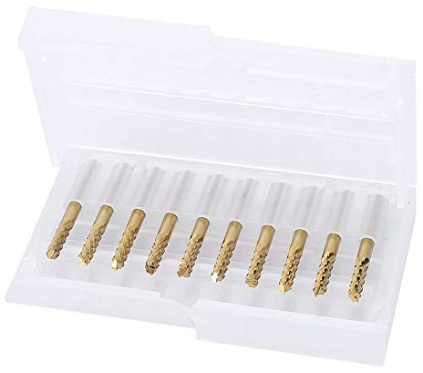 10 Stück Hartmetall Schaftfräser 1/8 Zoll Geschraubt Schaft Titan beschichtet PCB CNC Gravur Fräser