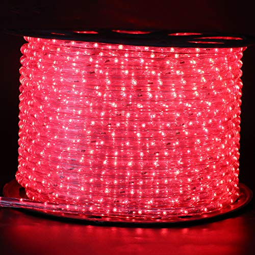 XUNATA 220V-240V LED Lichterschlauch Licht Leiste 36LEDs/m IP65 Wasserdicht Schlauch Seil Lichter für Innen Außen Garten Party Weihnachten Deko（Rot，20M