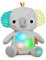 Bright Starts, Hug-a-bye Baby Kuscheltier Elephant mit Lichtern, Melodien, unterschiedlichen Texturen und vielem mehr, mehrfarbig