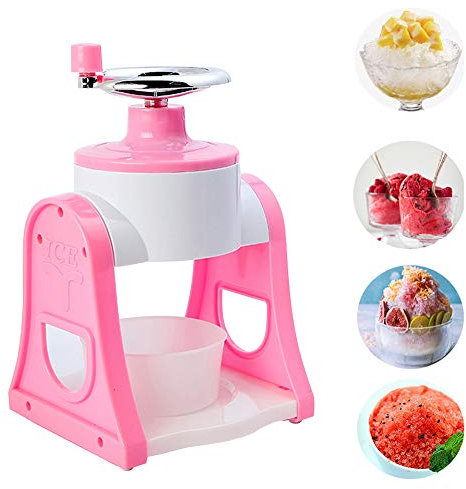 Tritaghiaccio/macchina per il ghiaccio tritato, rompighiaccio manuale da cucina, tritaghiaccio per uso domestico/bar, macchina per coni di neve per bambini, macinino per ghiaccio, usato per gelati f