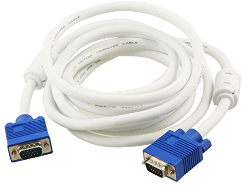 Ruilogod Multimedia HD15 VGA LCD Monitor Adaptador Cable de extensión Cable de 3 metros azul
