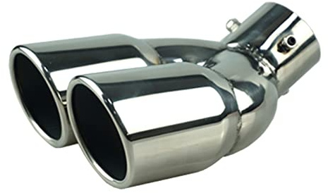 Terminale di Scarico per Subaru XV per Crosstrek 2011-2023 1 Pz Tubo di Scarico in Acciaio Inox Silenziatore Terminale di Scarico Punta Silenziatore Coda Posteriore Gola Scarico Tubo Copertura (Color