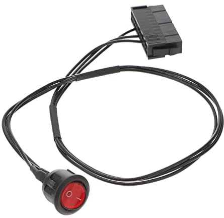 SOLUSTRE Netzkabel Kabel Tester Computer Mainboards Computer Schalter Netzteil Power Starter Jumper Bridge Adapter Kabel PC Netzkabel Netzteil Tester PC Einschaltknopf Netzteil Tester