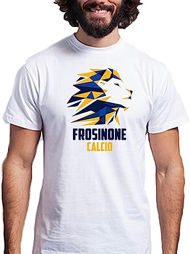 T-Shirt Uomo Bambino Frosinone Calcio Ciociaria Calcetto Allenamento Sport Maglietta Squadra Partita Gara Pallone Competizione Neonato Tifosi Passione