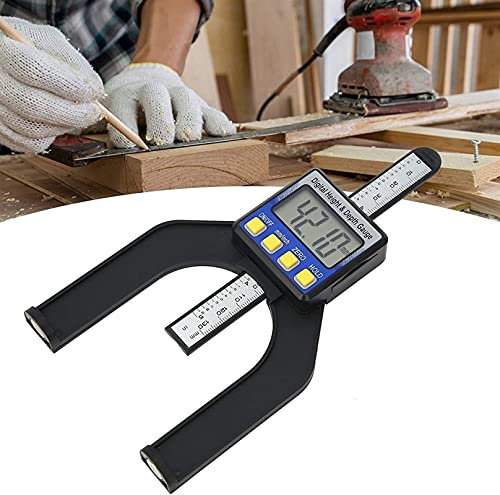 UNbit Calibro di profondità, Calibro di profondità Magnetico da 0-80 mm for misurare la Lavorazione del Legno Domestica Fai-da-Te