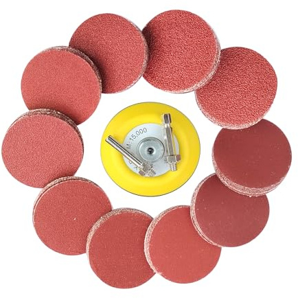 Wanmutrun 100 Pièces Papier Abrasif Hook and Loop 75mm Grain40 60 80 120 150 180 240 320 400 600 Disques Abrasifs Pour Petites Polisseuses