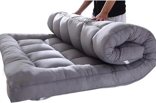 Generisch MatratzeWeiche Dicke Tatami-Matratze japanische Futon-Matratze zusammenklappbare Rollmatratze Campingmatratze Bodenmatratzen für Gäste Campingsofa (180 x 200 cm)