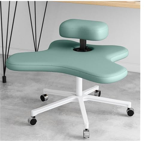 Kniestühle für den Schreibtisch, höhenverstellbar, ergonomischer Kniestuhl mit Rädern, Bürostuhl mit gekreuzten Beinen für Yoga-Liebhaber, Fitness-Fanatiker, tragbares medizinisches Gerät, Grün, Einhe