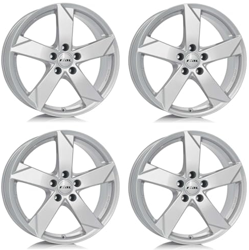 4x Rial Felgen Alufelgen Kodiak 6.5Jx16 ET50 5x108 polar-silber kompatibel mit FORD C-Max Focus Galaxy Kuga Mondeo S-Max Transit Tourneo Connect