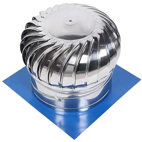 Comignolo Rotondo, Copertura per Camino Antipioggia sul Tetto Rotondo, Nessuna Perdita di Elettricità, Comignolo per Tutte Le Condizioni Sfiato Rotondo sul Tetto, per Cucina, Ventilazione della