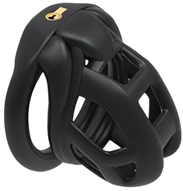 New Chastity Cage 3.0 Male Chastity Device with 4 Rings Male Chastity Cage Resin Cock Cage Chastity Cage Lightweight Chastity Cage for Man Penis Bondage Exercise Male Sex Toy（NUB）