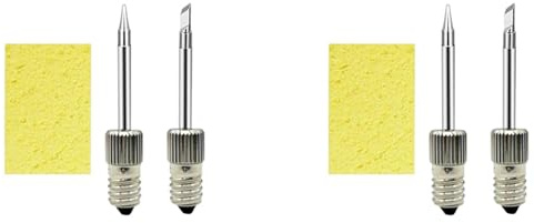 GREOHNMPAW 2X LöTspitzen USB-LöTkolbenkopf -LöTkolbenspitzen SchweißKopf für E10-Schnittstelle (Spitze B + Spitze K)