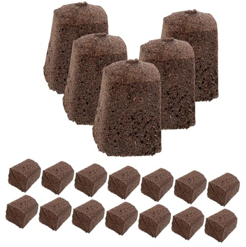 ifundom Blocchi di Torba Marrone e Metodi di Crescita Diversi per Coltivazione Fuori Suolo Cubetti di Torba di Cocco 30 Pezzi Facili da Piantare Ritenzione Idrica per Germinazione