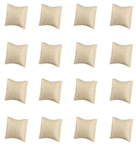 Handicraft Emporium Supporto per cuscino in canapa Kraft per gioielli, braccialetti e orologi, 7,8 x 7 x 4,65 cm