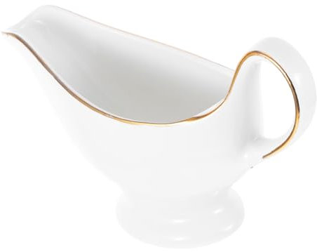 PartyKindom Saucière Céramique Récipient à Assaisonnement Ustensiles De Cuisine Contenant Pour Sauces Et Vinaigre