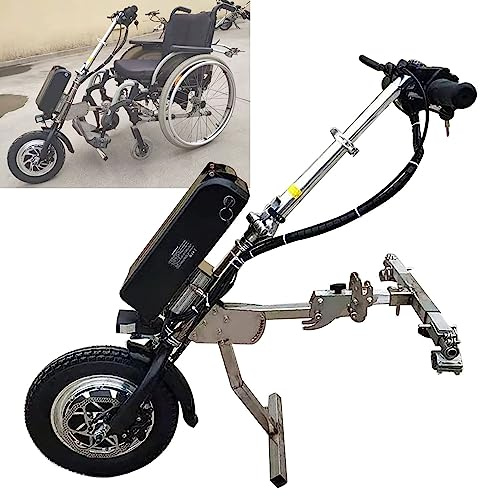 500W Elektrische Handbike-Rollstuhlbefestigung, Ausdauer 65 km, Handbike-Rollstuhl-Umbausatz, mit 17 Ah Akku und 3 Geschwindigkeiten einstellbar, B
