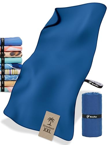 NirvanaShape Strandtuch XXL - Strandhandtuch mit über 32 Strand-Muster - schnelltrocknende Mikrofaser Badetuch, Microfaser Handtuch, Badehandtuch - 200 x 90 cm