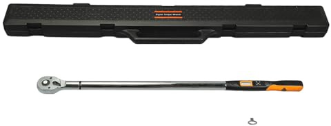 XTevu Torque Wrench, 3 4 Inch Digital Torsion Spanner and Electronic Torque Wrench with 30-500N·M Range, 37.4in Digital Scale Torsion Wrench