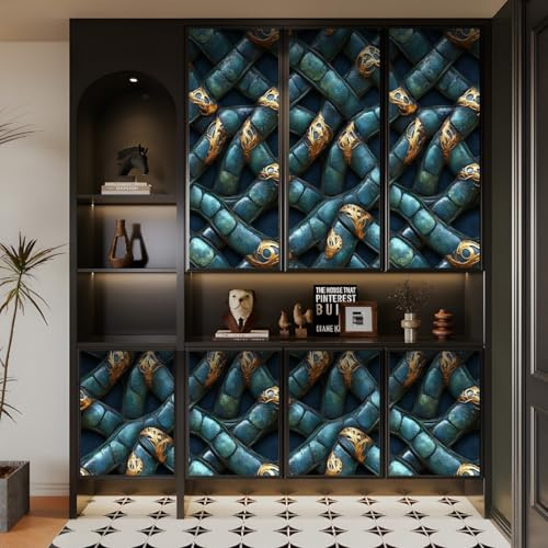 Générique papier peint adhesif 44 X300Lcm Texture Bronze Vintage colle papier peint intissé Revêtement mural sans raccord apparent, facile à aligner pour un rendu professionnel Z263970