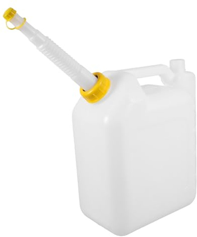 SOIMISS Bouteille Doseuse D’Huile 4l pour Tronçonneuse et Tondeuse à Gazon, Récipient Mélangeur Translucide avec Bec Verseur, Bidon Étanche pour Moteur 2 Temps, Outil Jardinage Polyvalent